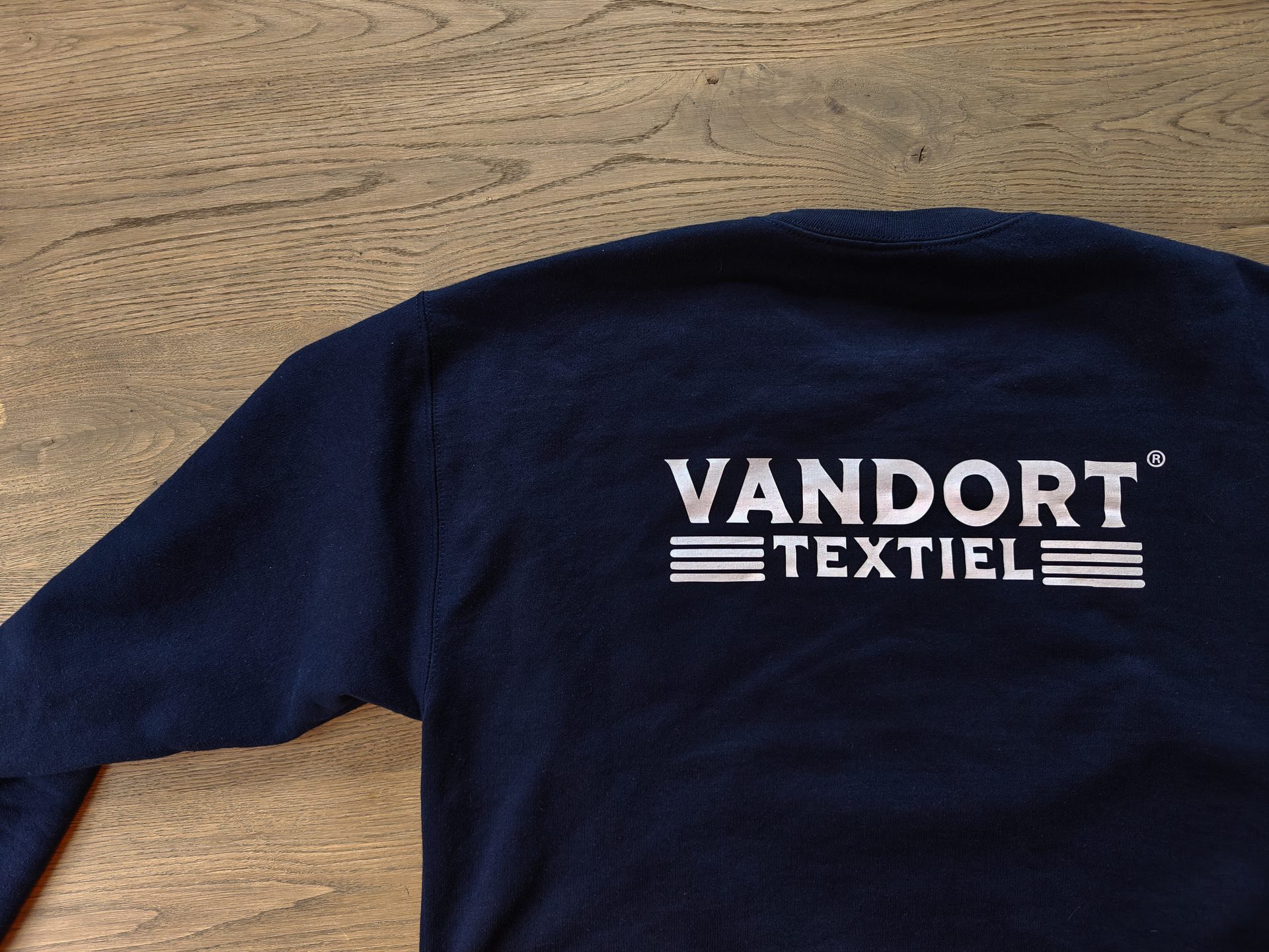 Bedrukte sweater van vanDort Textiel